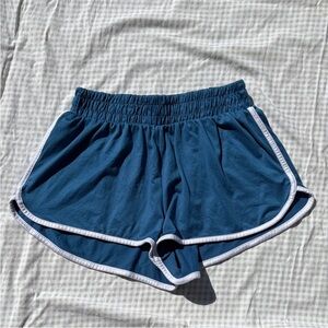 Vintage Athletic Shorts Women Medium Blue